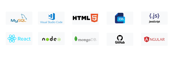 MEAN & MERN stack tools & technologies including MongoDB, Express, Angular, React, and Node.js.